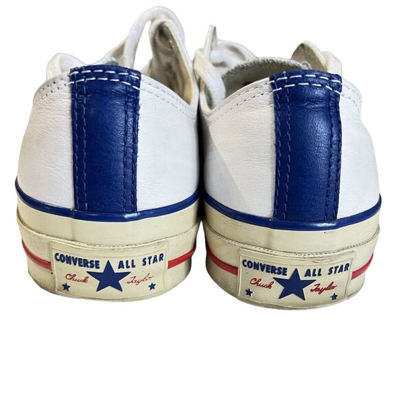 Converse Unisex Vintage Leather White/Blue Size W7 M5 - Picture 9 of 16